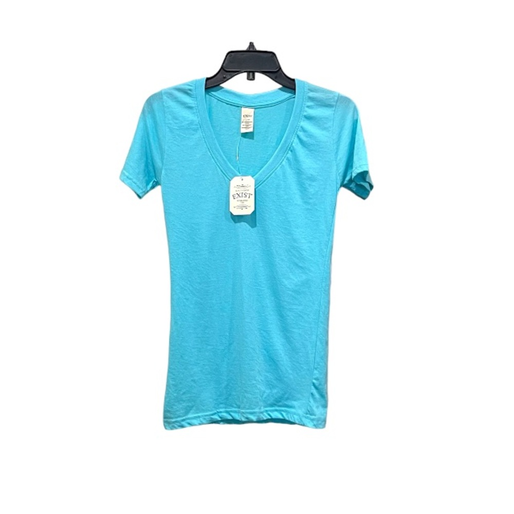 Exist Women’s Blue Short Sleeve Shirt Small